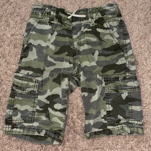 The Children's Place Green Camo Cargo Shorts